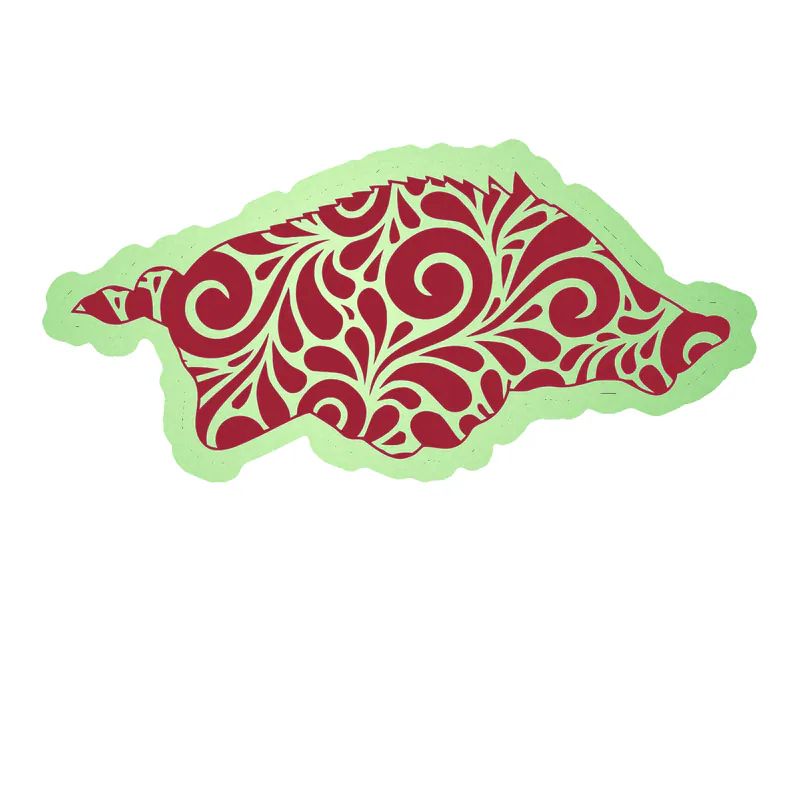 Arkansas Razorbacks - Image 11 - Glow in the Dark Vinyl Decal - Custom Size