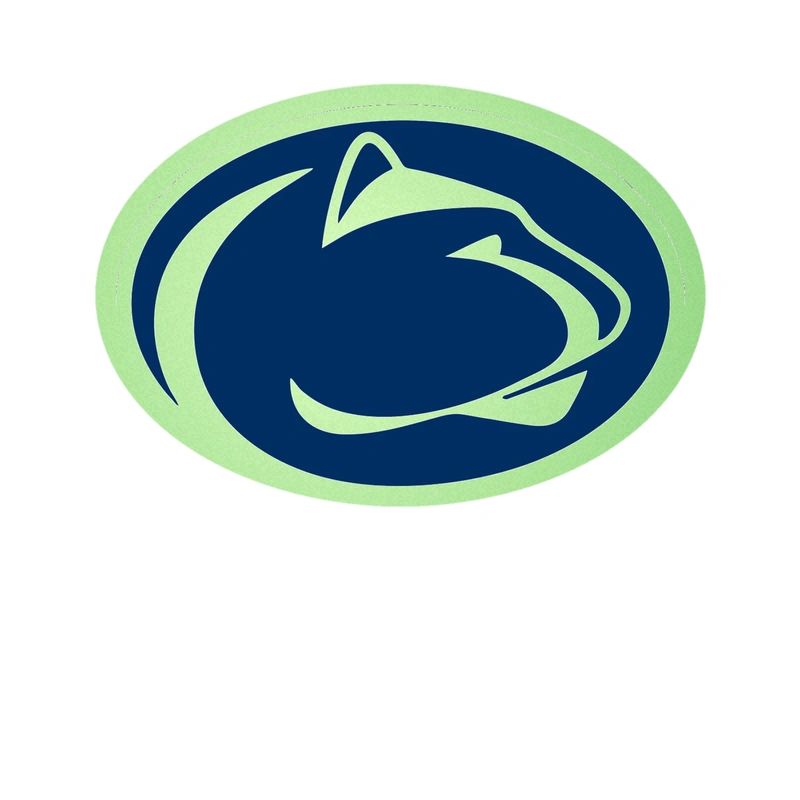 Penn State Nittany Lion - Glow in the Dark Vinyl Decal - Custom Size