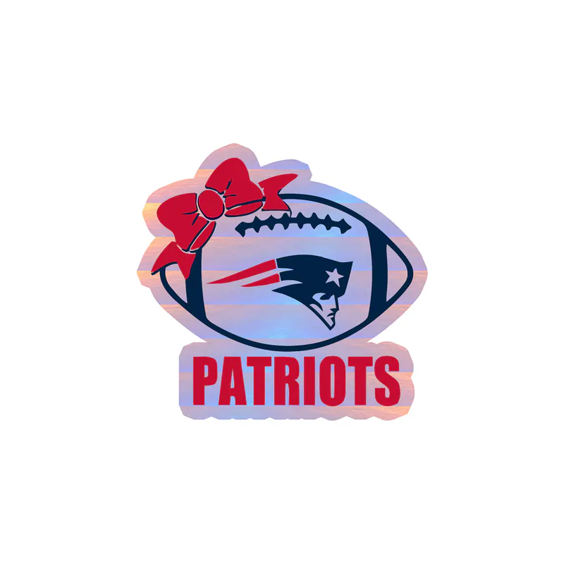 New England Patriots - Image 6 - Holographic Vinyl Sticker - Custom Size