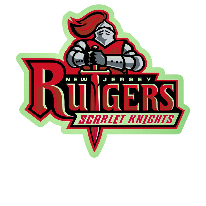 Rutgers Scarlet Knights - Image 2 - Glow in the Dark Vinyl Decal - Custom Size