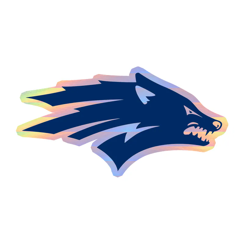 University of Nevada Reno - Image 1 - Holographic Vinyl Sticker - Custom Size