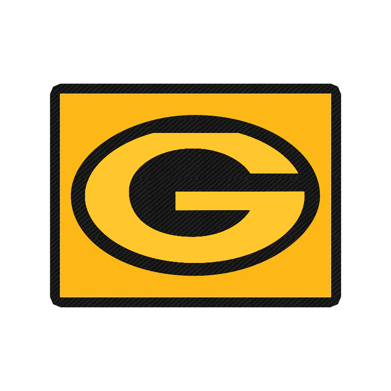 Green Bay Packers - Image 9 - Carbon Fiber Vinyl Sticker - Custom Size