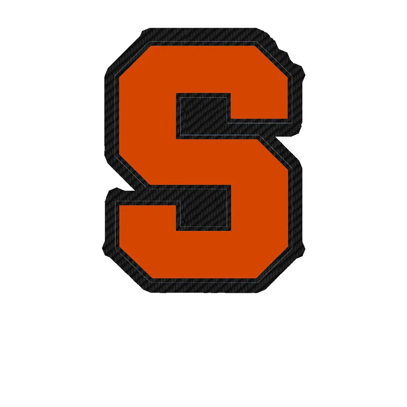 Syracuse Orange Full-Color - Image 1 - Carbon Fiber Vinyl Decal - Custom Size