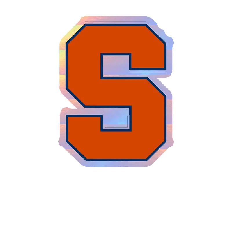 Syracuse Orange Full-Color - Image 1 - Holographic Vinyl Decal - Custom Size
