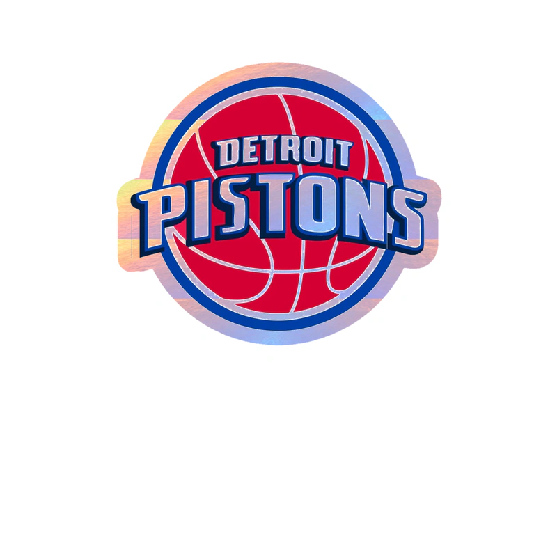 Detroit Pistons - Image 8 - Holographic Vinyl Sticker - Custom Size