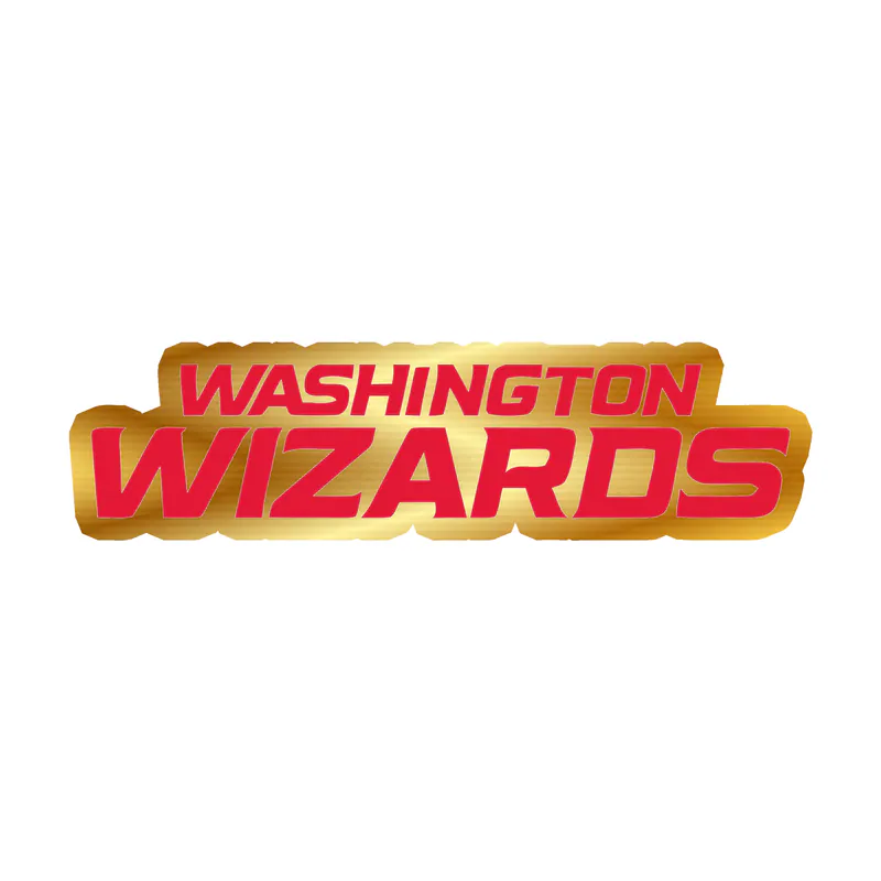 Washington Wizards - Image 6 - Gold Chrome Vinyl Sticker - Custom Size