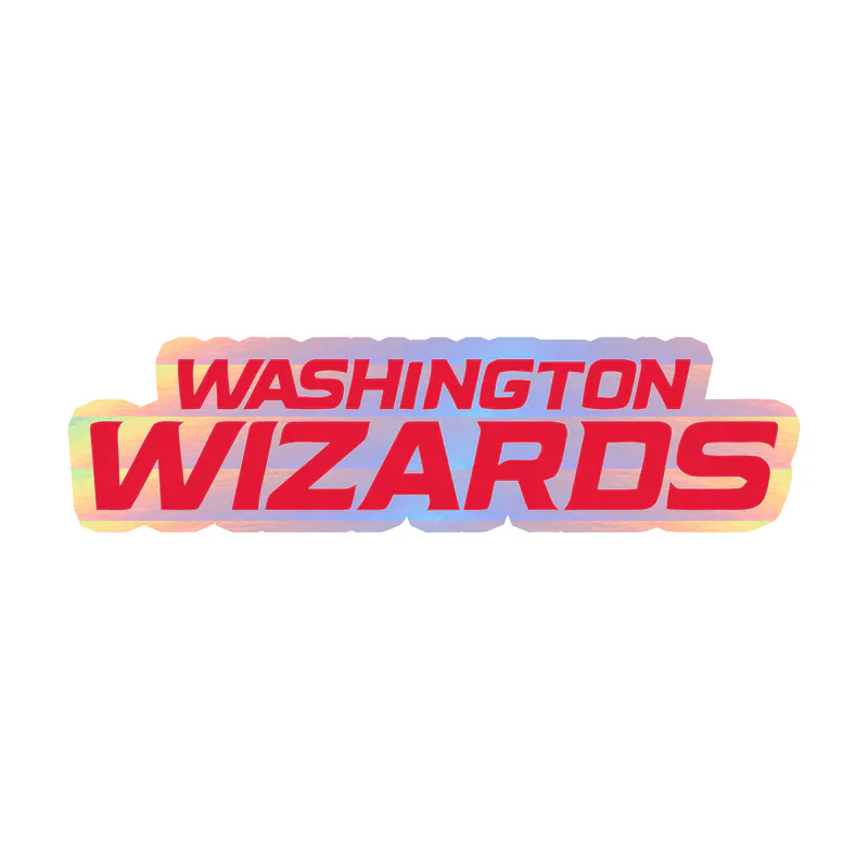 Washington Wizards - Image 6 - Holographic Vinyl Sticker - Custom Size