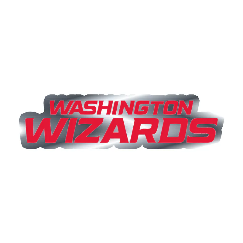 Washington Wizards - Image 6 - Silver Chrome Vinyl Sticker - Custom Size
