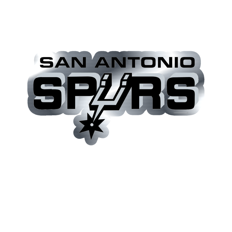 San Antonio Spurs - Image 6 - Silver Chrome Vinyl Sticker - Custom Size