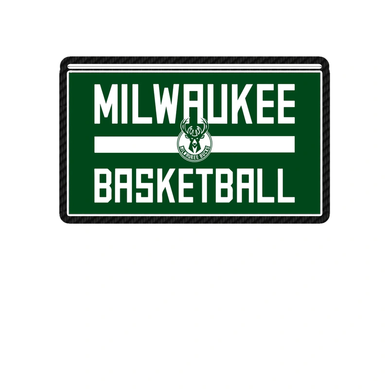 Milwaukee Bucks - Image 10 - Carbon Fiber Vinyl Sticker - Custom Size