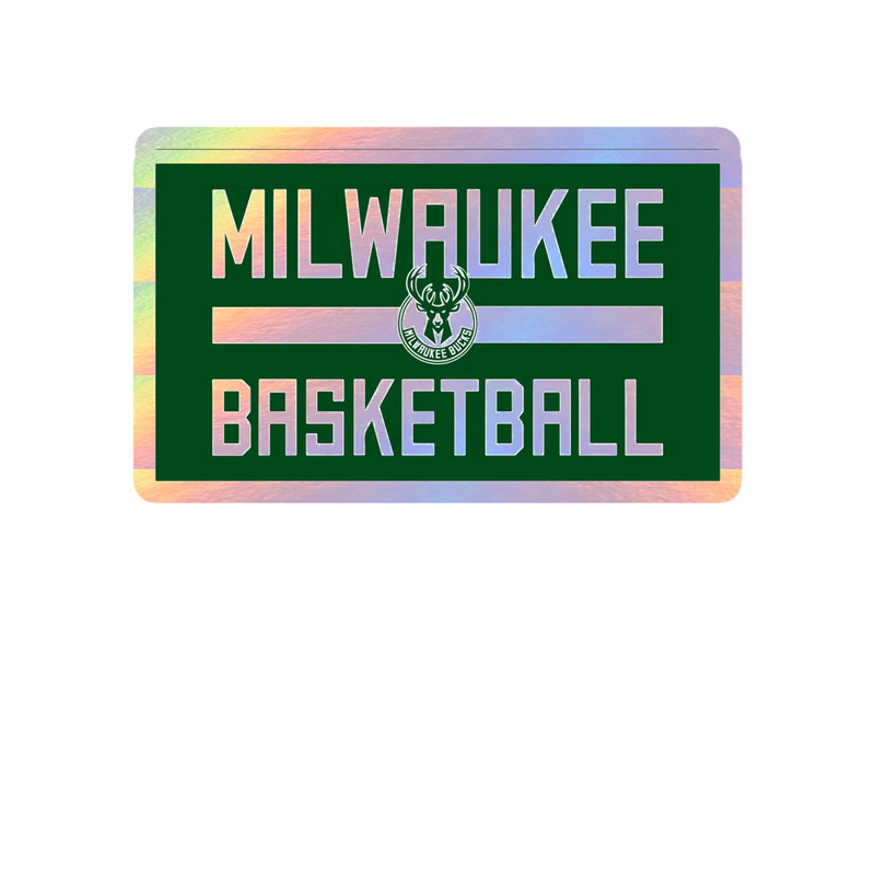 Milwaukee Bucks - Image 10 - Holographic Vinyl Sticker - Custom Size