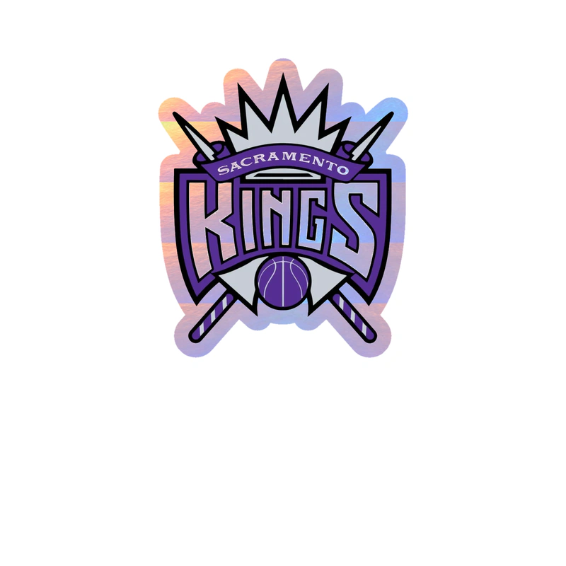 Sacramento Kings - Image 6 - Holographic Vinyl Sticker - Custom Size