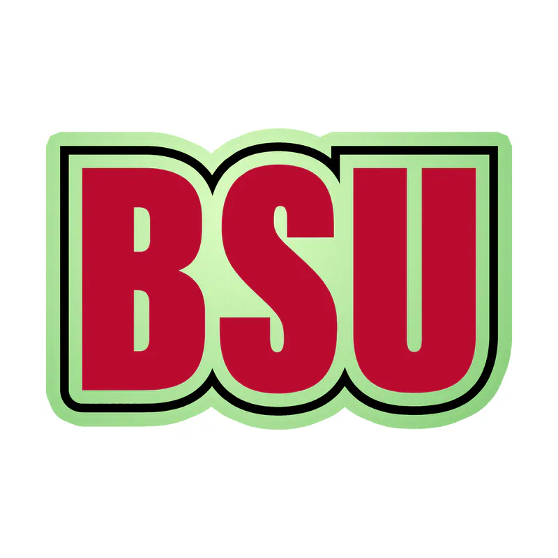 Ball State Cardinals - BSU 2 - Glow in the Dark Vinyl Decal - Custom Size