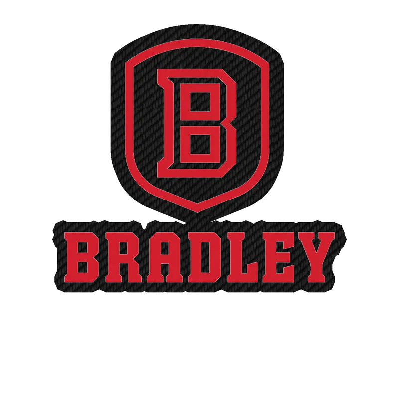 Bradley Braves - Image 1 - Carbon Fiber Vinyl Decal - Custom Size
