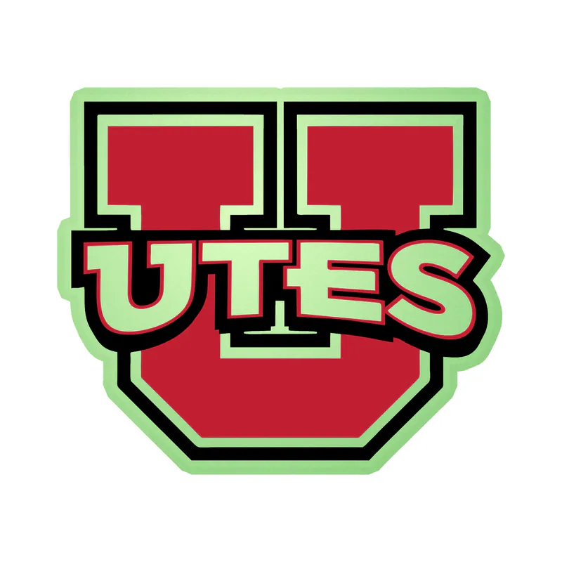 Utah Utes - Image 2 - Glow in the Dark Vinyl Decal - Custom Size
