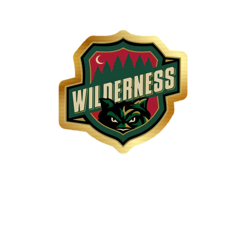 Minnesota Wild - Wilderness - Gold Chrome Vinyl Sticker - Custom Size