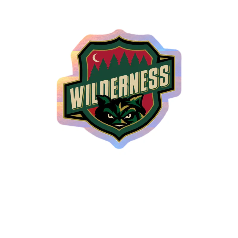 Minnesota Wild - Wilderness - Holographic Vinyl Sticker - Custom Size