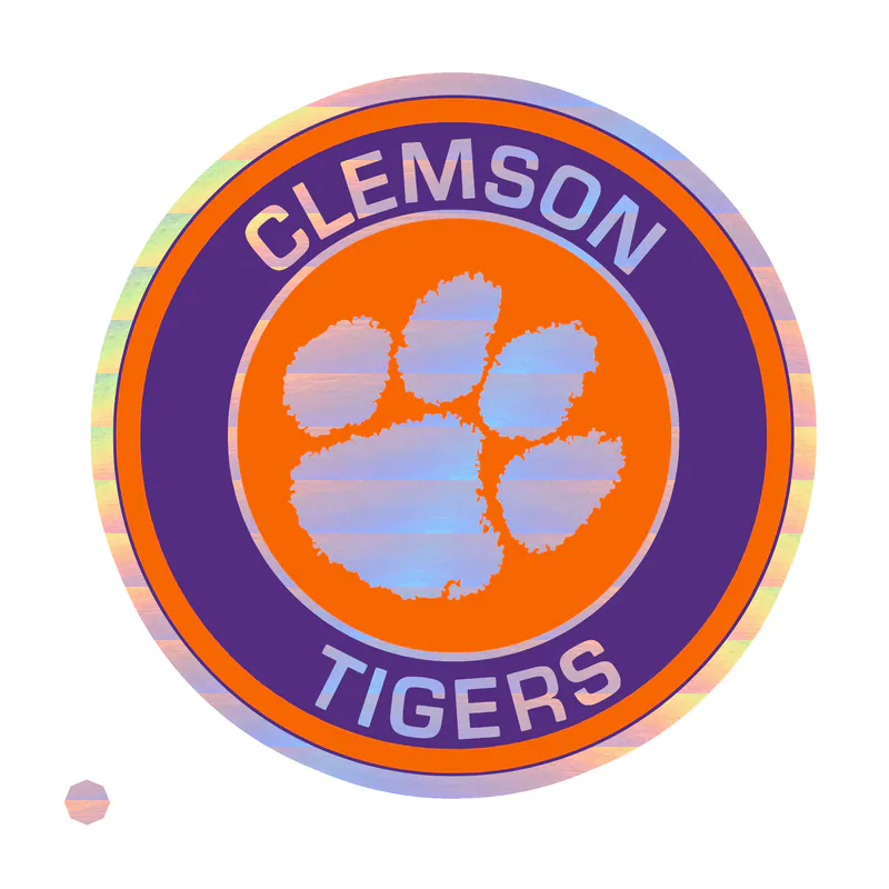 Clemson Tigers - Image 5 - Holographic Vinyl Decal - Custom Size
