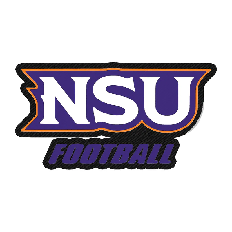 Northwestern State - NSU Football - Carbon Fiber Vinyl Decal - Custom Size