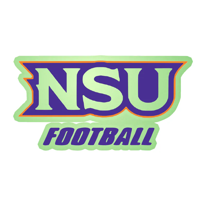 Northwestern State - NSU Football - Glow in the Dark Vinyl Decal - Custom Size