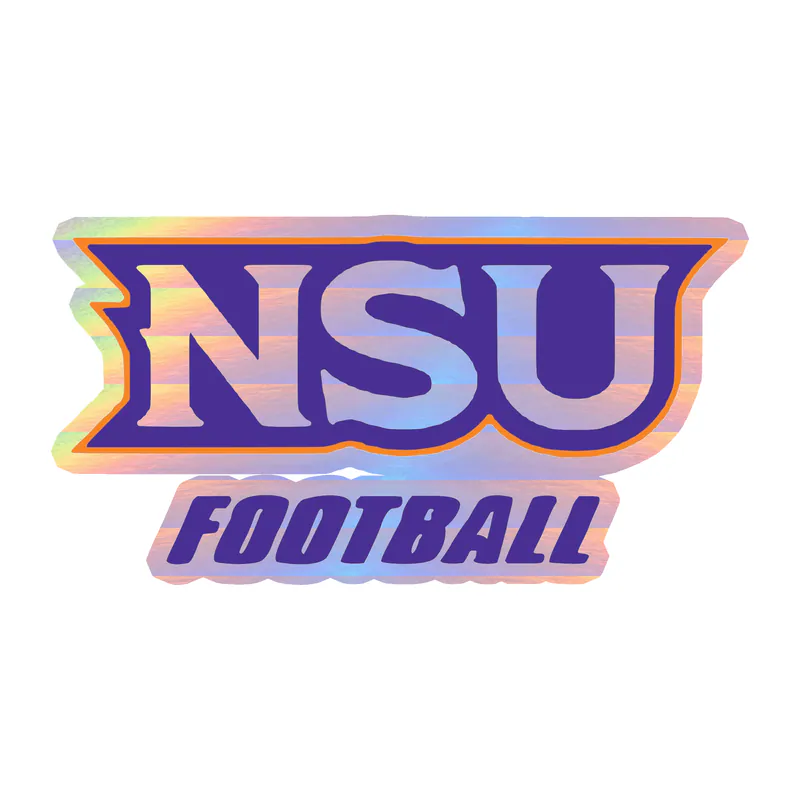 Northwestern State - NSU Football - Holographic Vinyl Decal - Custom Size
