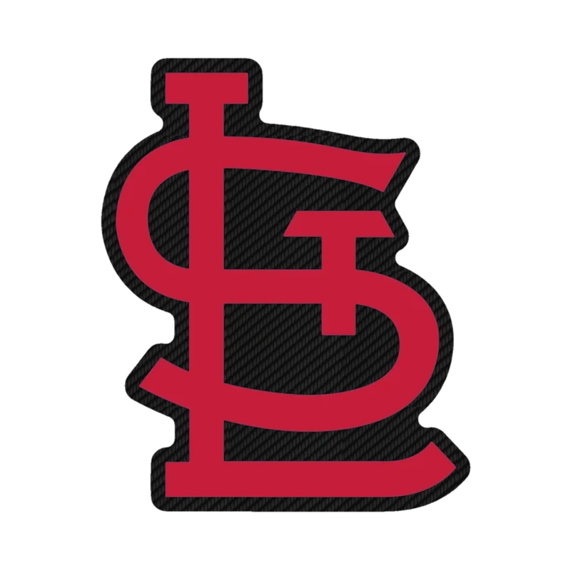 St. Louis Cardinals - STL - Carbon Fiber Vinyl Sticker - Custom Size