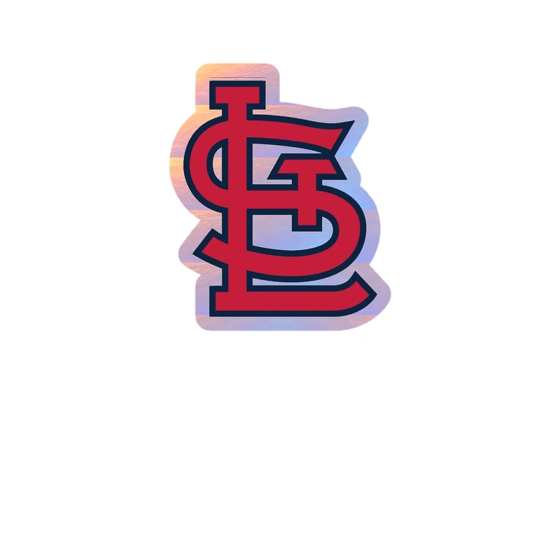 St. Louis Cardinals - STL - Holographic Vinyl Sticker - Custom Size