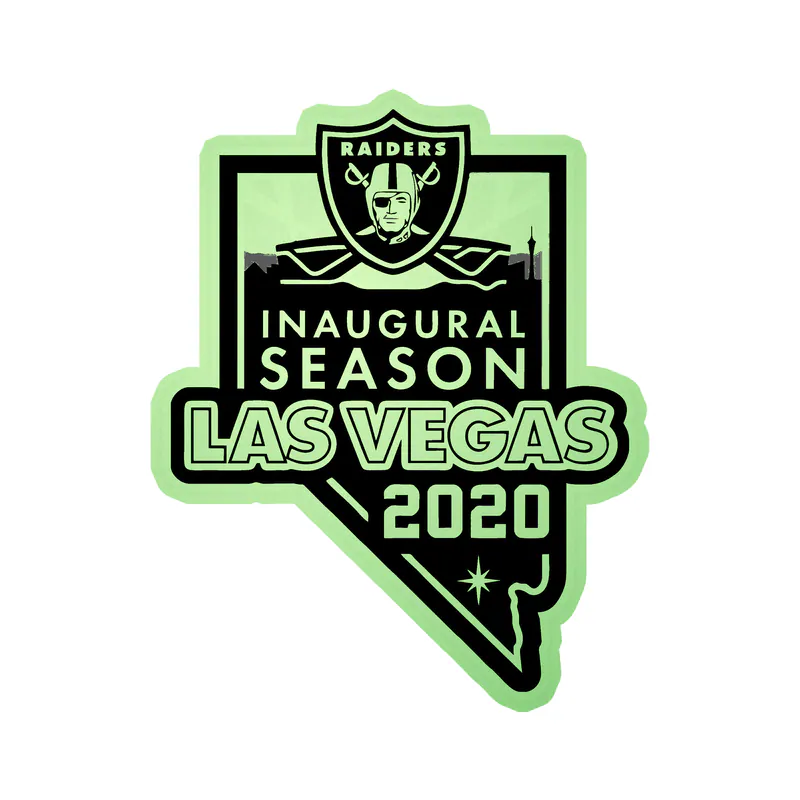 Las Vegas Raiders - Image 12 - Glow in the Dark Vinyl Sticker - Custom Size