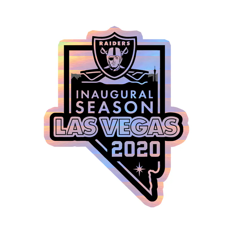 Las Vegas Raiders - Image 12 - Holographic Vinyl Sticker - Custom Size