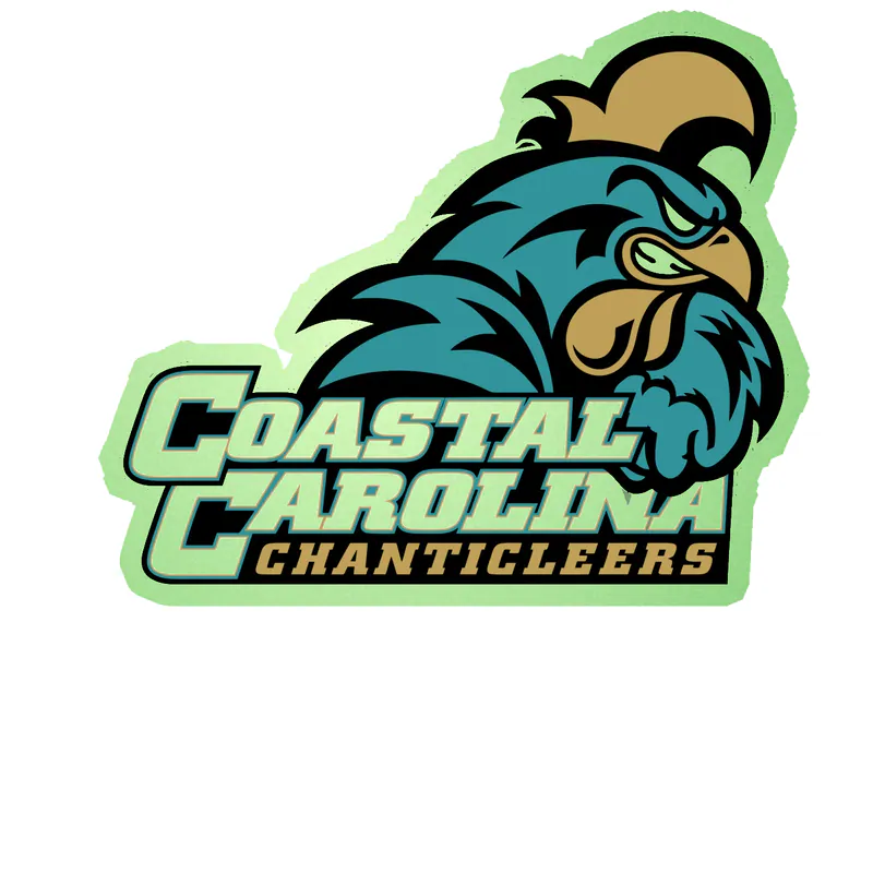 Coastal Carolina Chanticleers Glow in the Dark Vinyl Decal - Custom Size