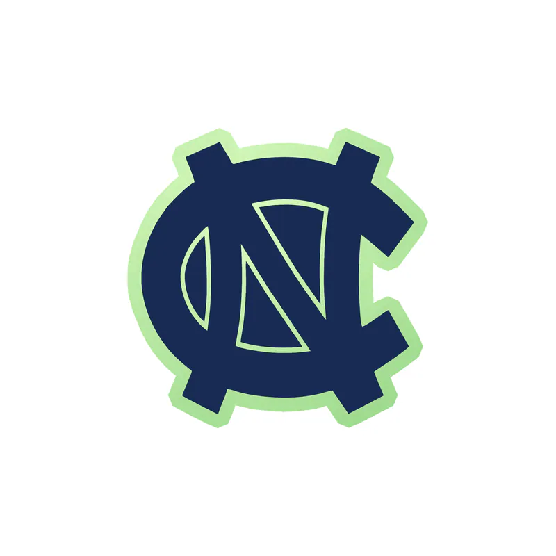 North Carolina Tar Heels - Image 2 - Glow in the Dark Vinyl Decal - Custom Size