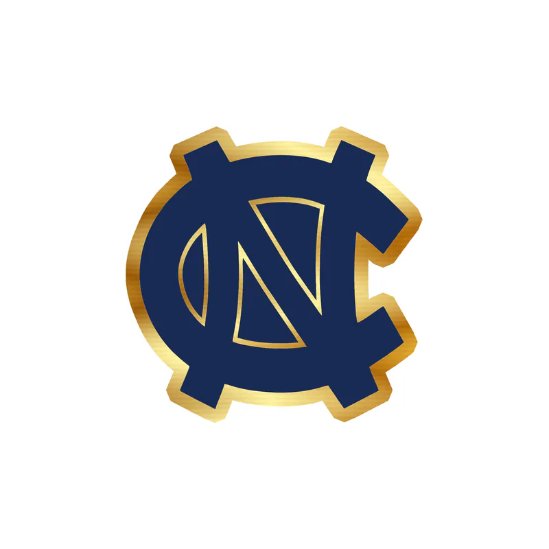North Carolina Tar Heels - Image 2 - Gold Chrome Vinyl Decal - Custom Size