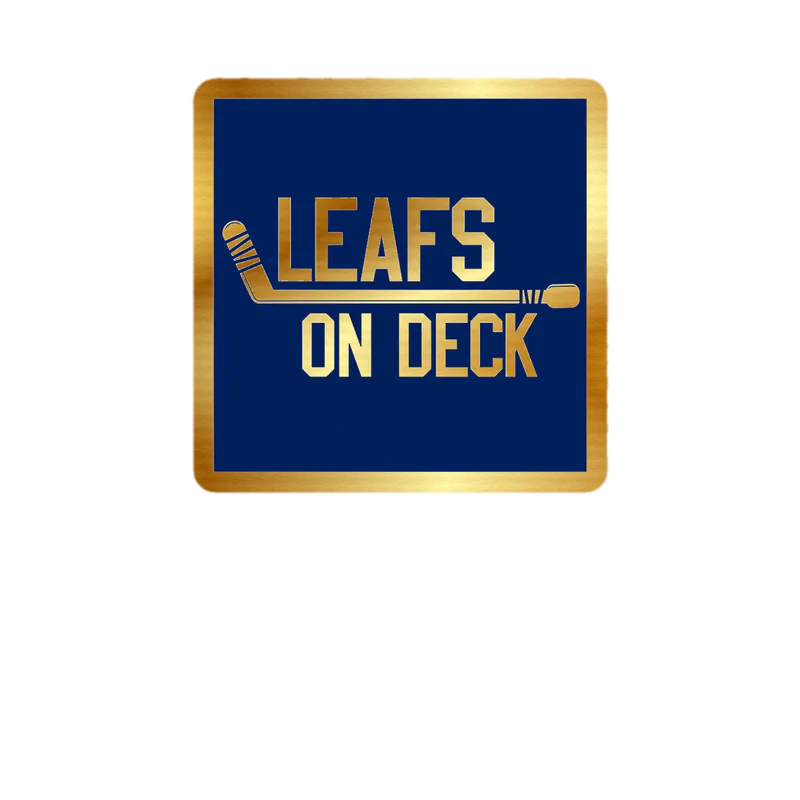 Toronto Maple Leafs - Leafs On Deck - Gold Chrome Vinyl Sticker - Custom Size