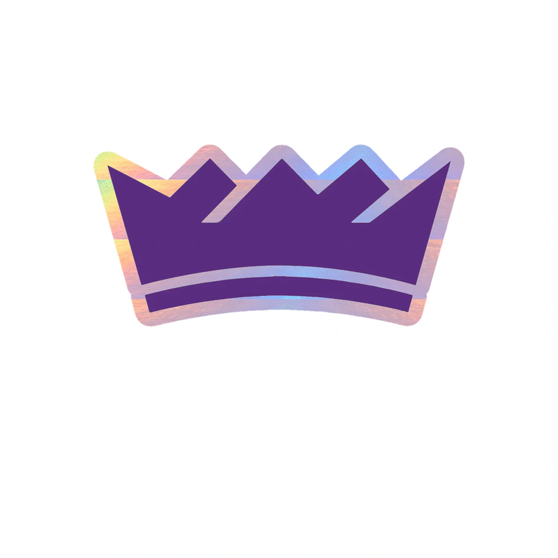 Sacramento Kings - Image 4 - Holographic Vinyl Sticker - Custom Size