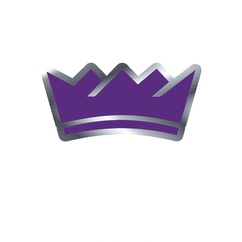 Sacramento Kings - Image 4 - Silver Chrome Vinyl Sticker - Custom Size