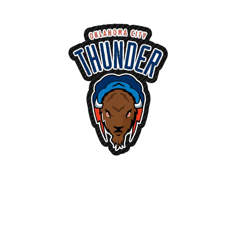 Oklahoma City Thunder - Image 5 - Carbon Fiber Vinyl Sticker - Custom Size