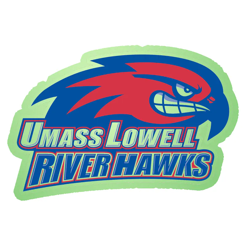 UMass Lowell River Hawks Glow in the Dark Vinyl Decal - Custom Size