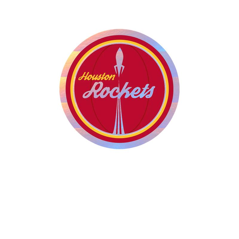 Houston Rockets - Image 3 - Holographic Vinyl Sticker - Custom Size