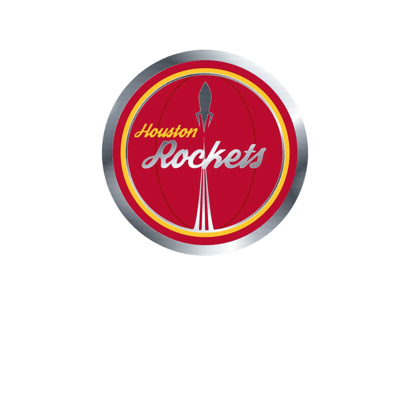 Houston Rockets - Image 3 - Silver Chrome Vinyl Sticker - Custom Size