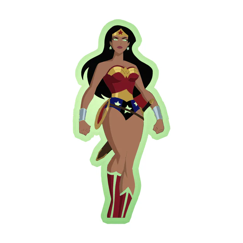 Wonder Woman Glow in the Dark Vinyl Decal - Custom Size