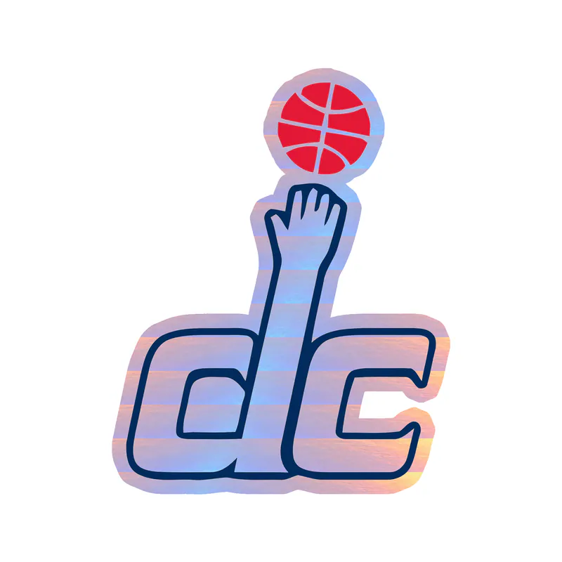 Washington Wizards - Image 3 - Holographic Vinyl Sticker - Custom Size
