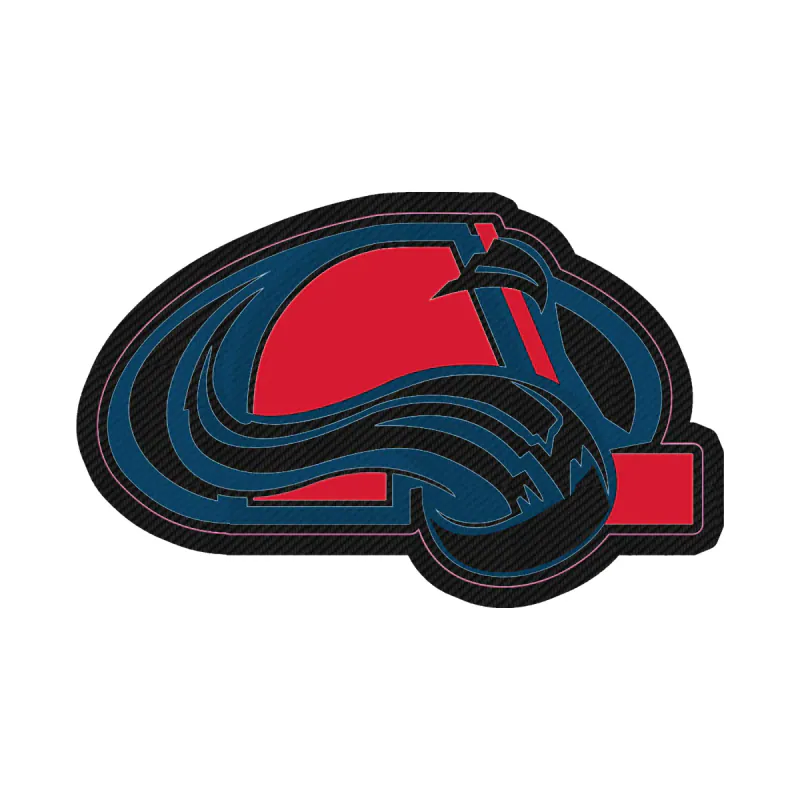 Colorado Avalanche - Avalanche Nordiques - Carbon Fiber Vinyl Sticker - Custom Size