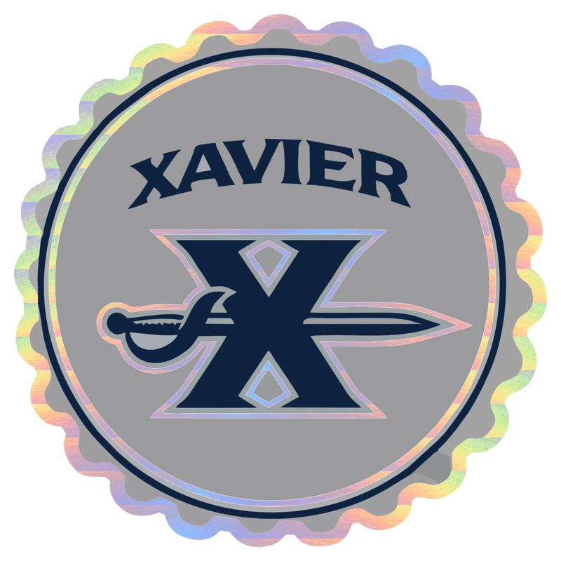 Xavier University - Image 1 - Holographic Vinyl Decal - Custom Size