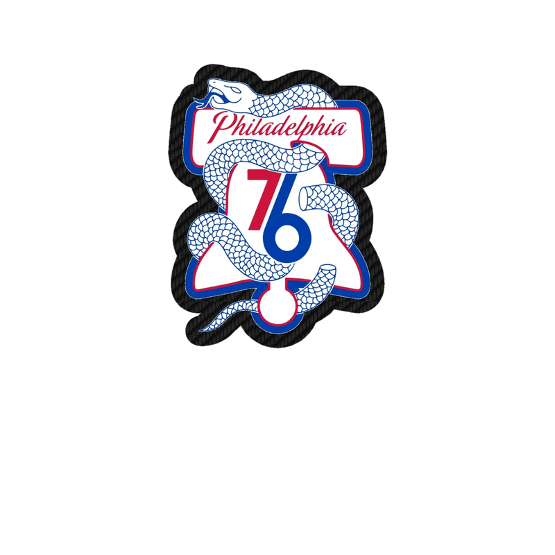 Philadelphia 76ers - Image 4 - Carbon Fiber Vinyl Sticker - Custom Size