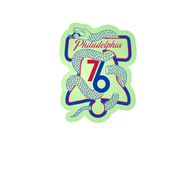 Philadelphia 76ers - Image 4 - Glow in the Dark Vinyl Sticker - Custom Size