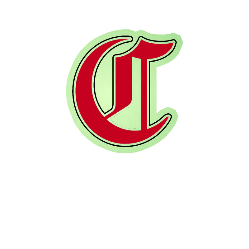 Cincinnati Reds - Fancy C - Glow in the Dark Vinyl Sticker - Custom Size