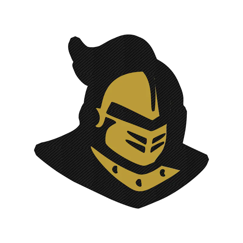 UCF University of Central Florida Knights - Image 4 - Carbon Fiber Vinyl Decal - Custom Size