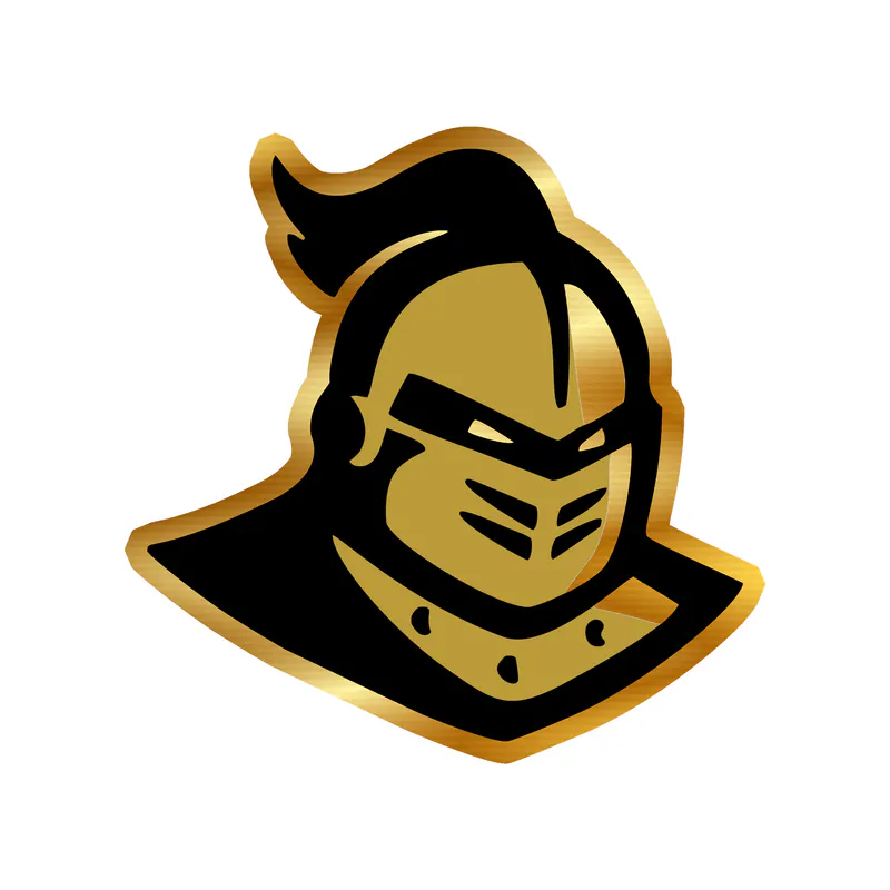 UCF University of Central Florida Knights - Image 4 - Gold Chrome Vinyl Decal - Custom Size
