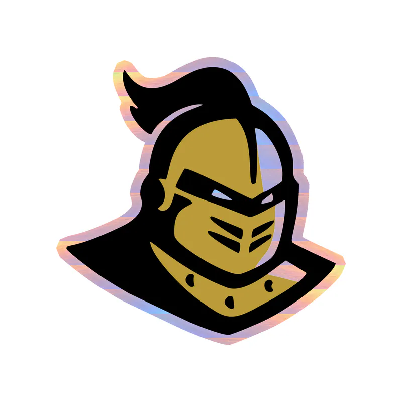 UCF University of Central Florida Knights - Image 4 - Holographic Vinyl Decal - Custom Size