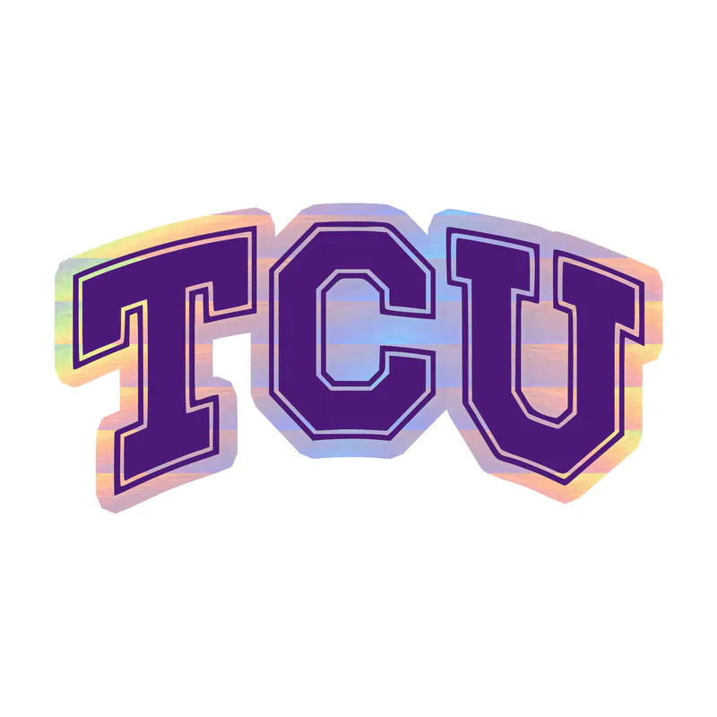TCU Horned Frogs - Image 9 - Holographic Vinyl Decal - Custom Size